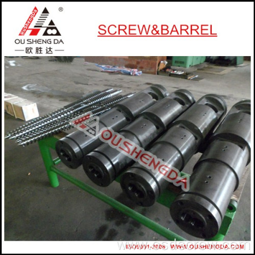 conical twin screw barrel for extruder WPC